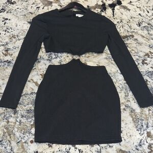 Superdown Split Mini Dress With Ring